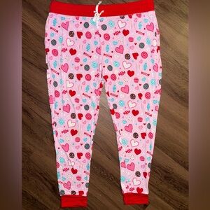 Little Sleepies Women’s Pink Sweet Valentine PJ Pants (L)